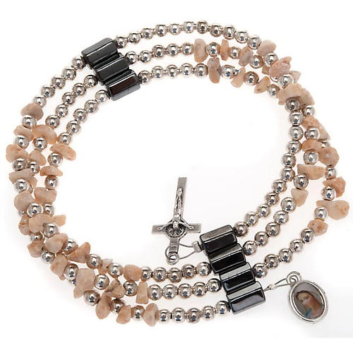 Medjugorje rosary bracelet stone beads 1
