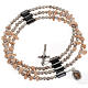 Bracciale rosario Medjugorje perline pietra s1
