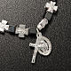 Hematite bracelet with cross and Miraculous Virgin s4