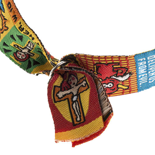 Prayer bracelet in fabric, Our Father ENG 5
