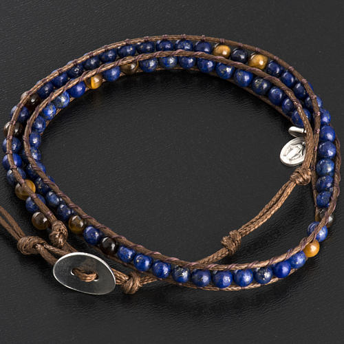 Bracelet capelet lapis-lazuli 4mm 3