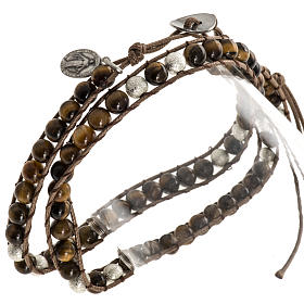 Pulseiras Variadas: Pulseira olho de tigre 6 mm Pulseiras Variadas: Pulseira olho de tigre 6 mm