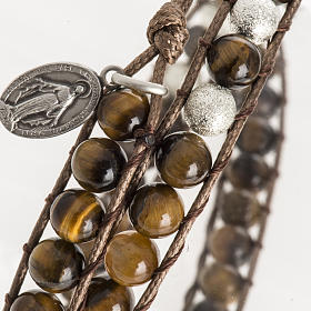 Pulseiras Variadas: Pulseira olho de tigre 6 mm Pulseiras Variadas: Pulseira olho de tigre 6 mm