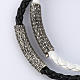 Bracelet Miraculeuse corde perles cristal et bois s4
