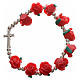 Elastic bracelet with roses s6