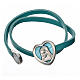 STOCK Bracelet in light blue leather with Virgin Mary pendant s2