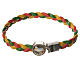 Braided bracelet, 20cm red, yellow, green Angel s1