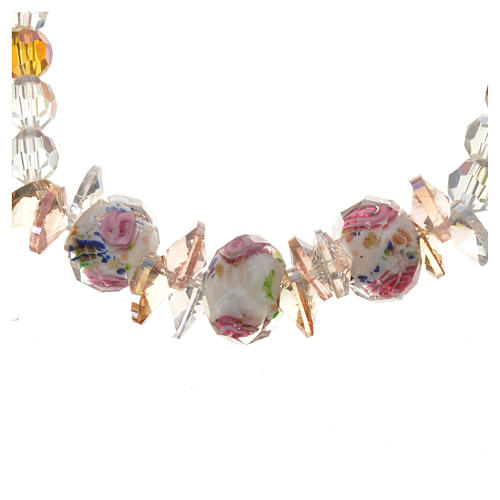 Bracelet Trinité élastique Cristal blanc 2