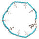 Bracelet croix perles turquoises s2