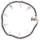 Bracelet croix perles noires s2