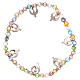 Peace bracelet with pastel beads s2