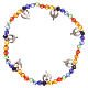 Peace bracelet with rainbow beads s2