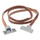 STOCK Leather bracelet with cross Hail Mary for men brown s2