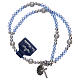 Bracelet with light blue crystal grains s2
