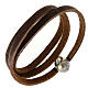 STOCK Bracelet with leather incision Our Father s1