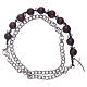 Dozen rosary bracelet with rosewood grains s1
