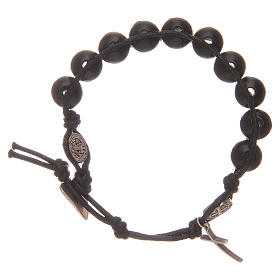 Dozen rosary bracelet with 10 mm grains Saint Benedict