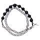 Bracciale decina grani onice 8 mm e croce s2