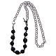 Bracciale decina grani onice 8 mm e croce s3