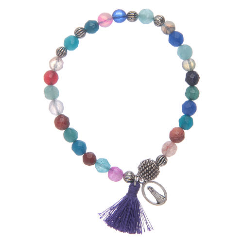 Armband Gottesmutter von Loreto multicolor Perlen 1