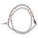 Bracciale decina con croce e grani in madreperla s2