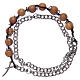 Dozen rosary bracelet with olive wood grains sized 8 mm s2