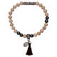 Stone bracelet with Miraculous Virgin Mary medalet s2