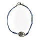 Bracelet Vierge Miraculeuse corde bleue 9 mm s2
