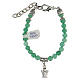 Bracelet with Guardian Angel pendant in Jade s1