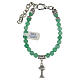 Bracelet avec calice Première Communion avec pierre naturelle Jade s1