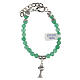 First Communion Bracelet with chalice charm in natural Jade s2