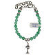 First Communion Bracelet with chalice charm in natural Jade s3