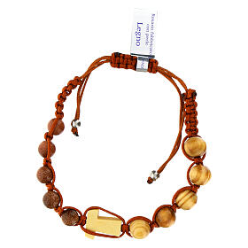 Bracciale decina legno chiaro 5 mm
