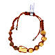 Bracciale decina legno chiaro 5 mm s2