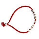 Love 4 Ever bracelet of red alcantara s3