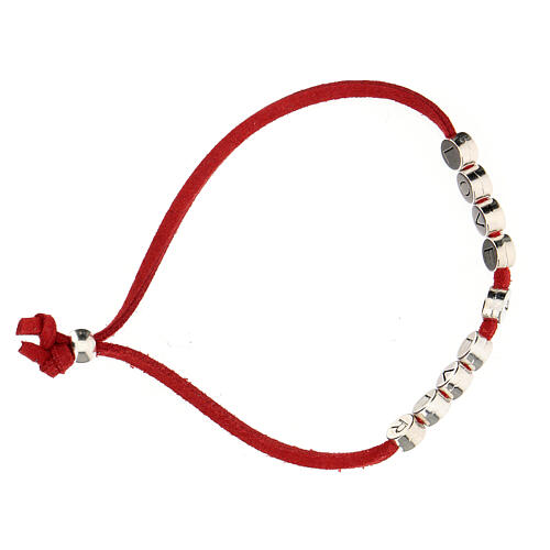 Love 4 Ever bracelet, in red alcantara 3