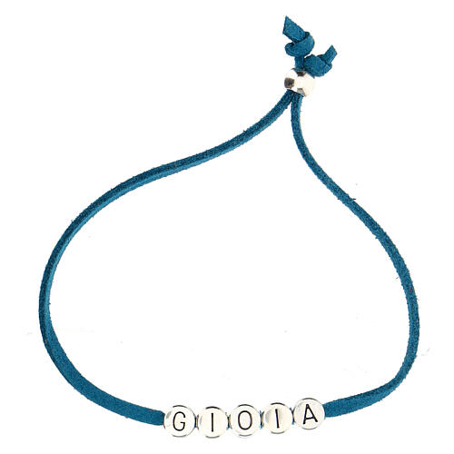 "Gioia" Armband aus tűrkisgrűnem Alcantara 2