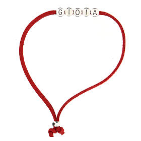 Bracelet Gioia alcantara rouge