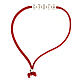 Bracelet Gioia alcantara rouge s1