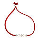 Bracelet Gioia alcantara rouge s2