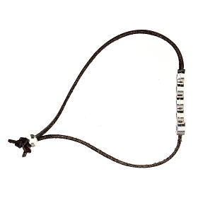 Pulseira Gioia alcântara castanho zamak s3