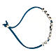 In Manus Tuas, bracelet of light blue alcantara s3