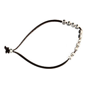 Pulseira alcântara castanho In Manus Tuas s3
