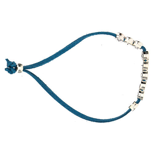 Alcantara bracelet, light blue, E Gioia Sia 3