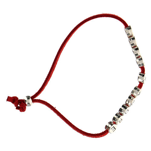 Alcantara bracelet, red, Solo X Amore 6