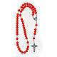 Bracelet en corde rouge réglable avec croix tau s3