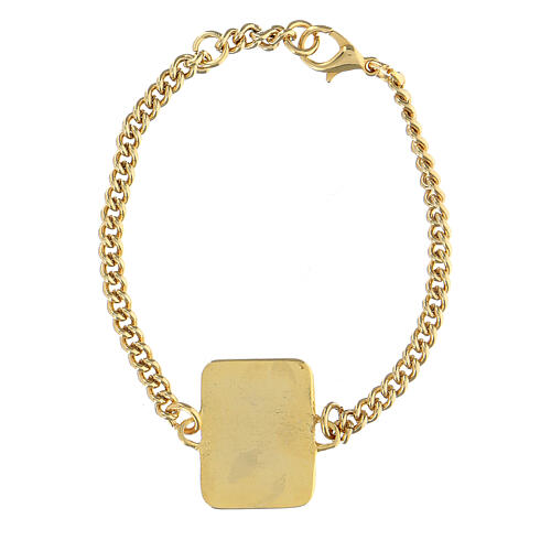 Armband aus Kupfer gold mit Engelsmotiv, türkis 2