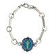 Bracelet Risen Christ sky blue brass s1