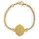 Bracciale angelo sfondo rosso rame dorato s2