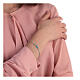 Bracciale decina argento Madonna Miracolosa Santa Rita grani 2 mm s2